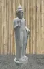 Product image 4 of the product “Standing Buddha with floral carving, Abudaya position. 40 x 28 x 152cm. Natural stone (river stone), stonemasonry ”